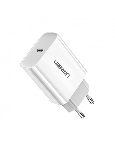 UGREEN Wall Charger Type-C PD3.0 20W EU CD137, White