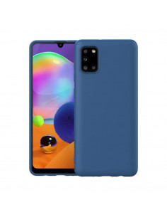 Helmet Case Liquid Silicone Samsung A31, Blue