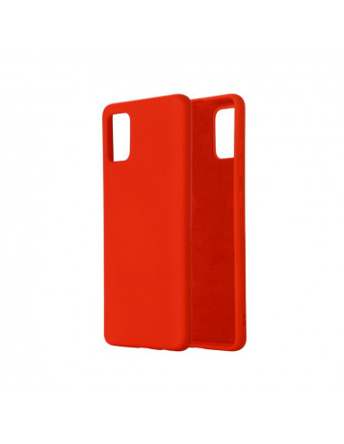 Helmet Case Liquid Silicone Samsung A31, Red