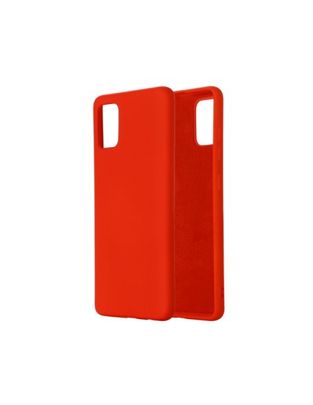 Helmet Case Liquid Silicone Samsung A31, Red
