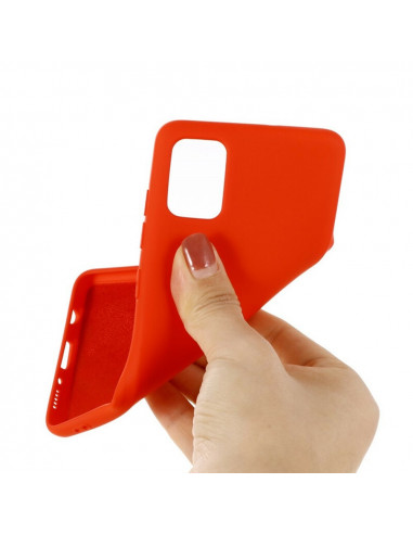 Helmet Case Liquid Silicone Samsung A31, Red