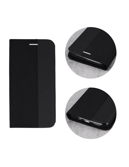 Helmet Case Shell Flip Nylon Huawei Y5P, Black Helmet Case Shell Flip Nylon Huawei Y5P, Black