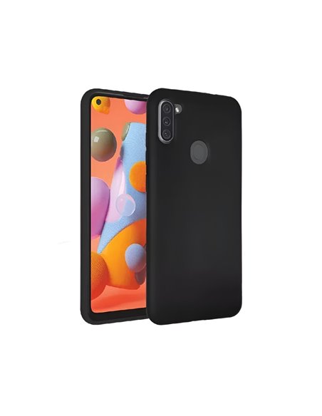 Helmet Case Liquid Silicone Samsung A11, Black