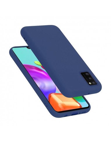 Helmet Case Liquid Silicone Samsung A41, Blue