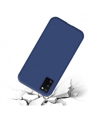 Helmet Case Liquid Silicone Samsung A41, Blue