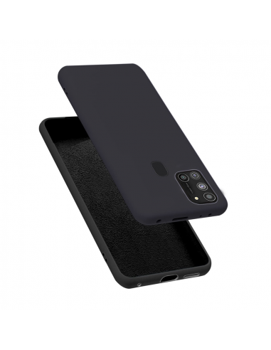 Helmet Case Liquid Silicone Samsung A21S, Black