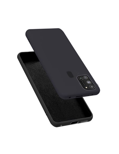 Helmet Case Liquid Silicone Samsung A21S, Black