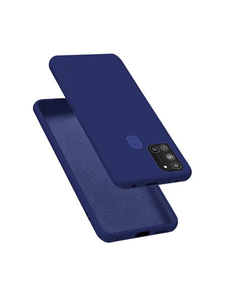 Helmet Case Liquid Silicone Samsung A21S, Blue