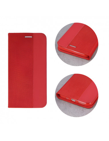 Helmet Case Shell Flip Nylon Samsung Galaxy A01, Red