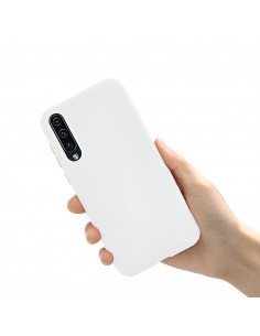 Helmet Case Liquid Silicone Samsung A30S, White 2