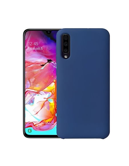 Helmet Case Liquid Silicone Samsung A30S, Blue