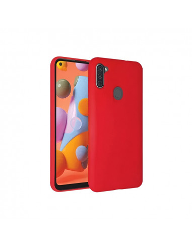 Helmet Case Liquid Silicone Samsung A11, Red