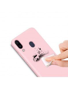 Helmet Case Liquid Silicone Samsung A10S, Pink 2