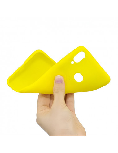 Helmet Case Liquid Silicone Samsung A10S, Yellow