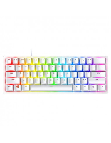 Razer Keyboard Optical Huntsman Mini 60% Clicky Purple Switch US Layout Mercury Edition