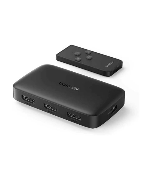 UGREEN Switch 3x1 HDMI 4K@30Hz, Black UGREEN Switch 3x1 HDMI 4K@30Hz, Black
