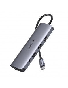 UGREEN HUB 11in1 Type-C 3.0 to 2*USB 3.1 + USB 3.0 + Type-C 3.1 + 2*HDMI + SD/TF + 3.5mm Audio PD 100W CM179, Space Gray 2