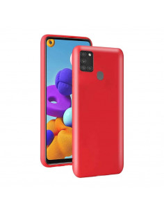 Helmet Case Liquid Silicone Samsung A21S, Red
