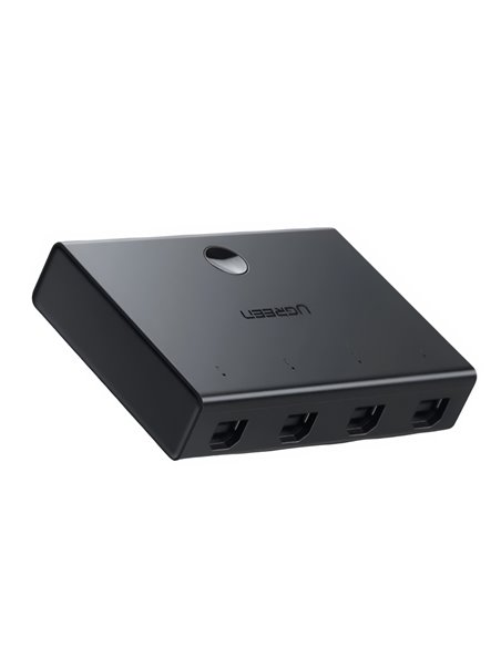 UGREEN Switch Box HUB KVM 2*USB TypeB to 4*USB TypeB, Cable 1.5M, Black