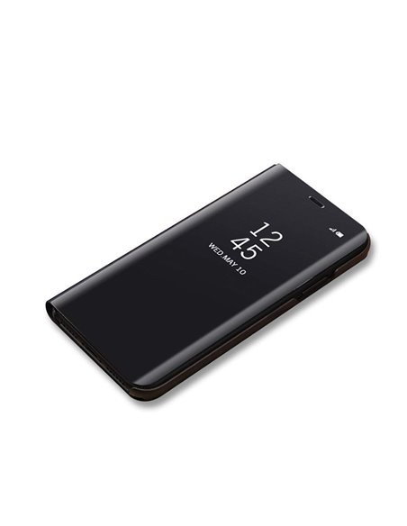Helmet Case Mirror Flip Samsung A9(2018), Black Helmet Case Mirror Flip Samsung A9(2018), Black