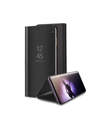 Helmet Case Mirror Flip Samsung A9(2018), Black