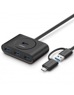 UGREEN HUB 4in1 USB 3.0 with Type-C adapter to 4*USB 3.0 1M CR113, Black 2