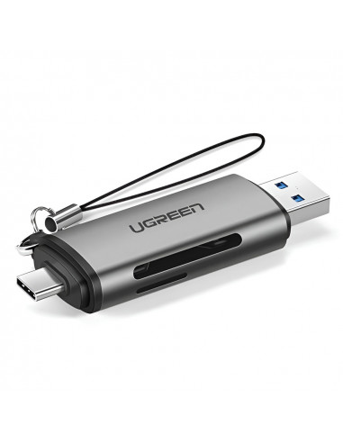 UGREEN Card Reader 2in1 Type-C 3.0 to USB-A 3.0 to TF/SD CM185, Black