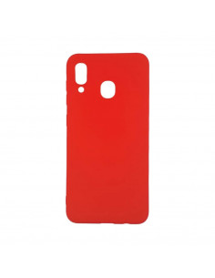 Helmet Case Liquid Silicone Samsung A30, Red