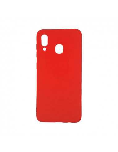 Helmet Case Liquid Silicone Samsung A30, Red