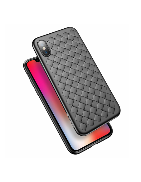 Helmet Case TPU Woven iPhone Xs Max, Black
