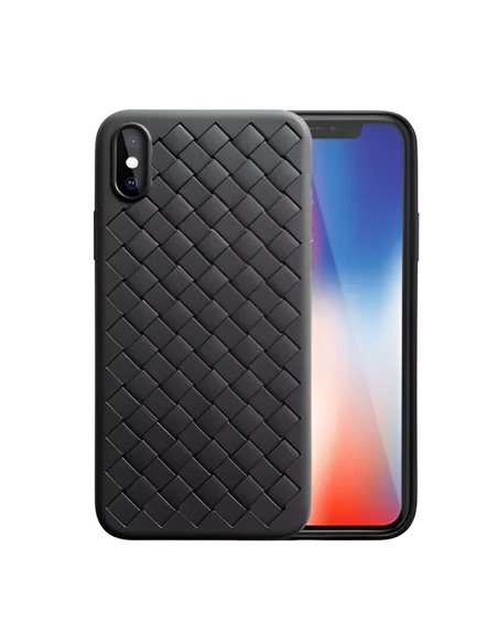 Helmet Case TPU Woven iPhone Xs Max, Black Helmet Case TPU Woven iPhone Xs Max, Black