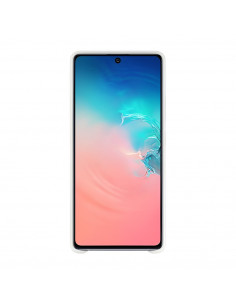 Helmet Case Liquid Silicone Samsung S10 Lite (2020), White 2