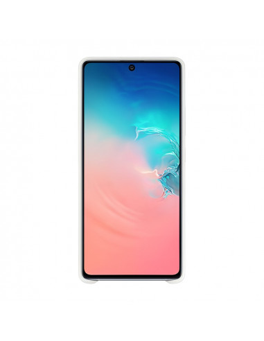 Helmet Case Liquid Silicone Samsung S10 Lite (2020), White