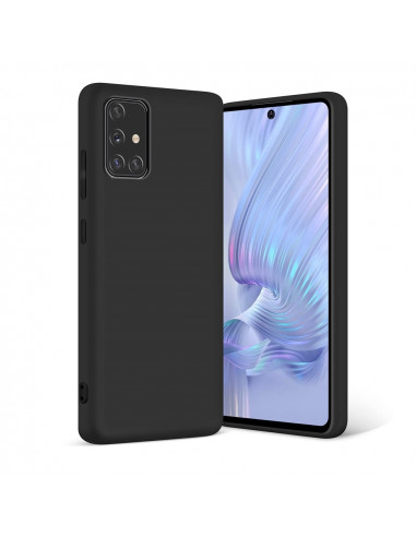 Helmet Case Liquid Silicone Samsung A71, Black