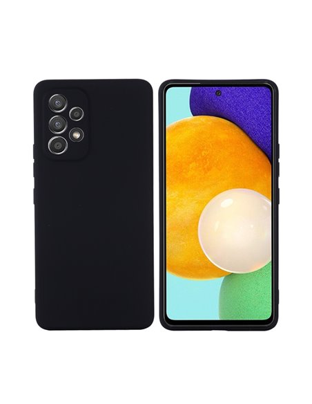 Helmet Case Liquid Silicone Samsung A54, Black