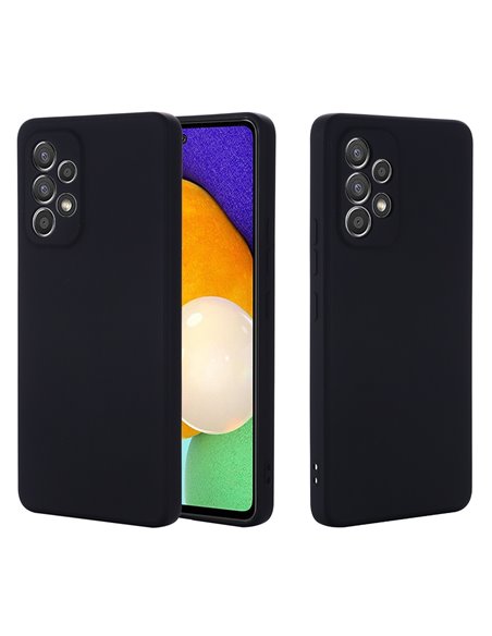 Helmet Case Liquid Silicone Samsung A54, Black