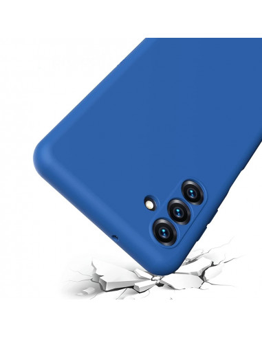 Helmet Case Liquid Silicone Samsung A14, Blue
