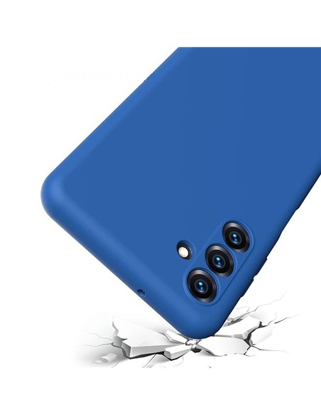 Helmet Case Liquid Silicone Samsung A14, Blue