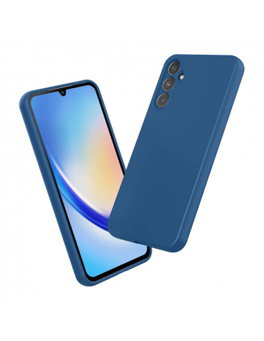 Helmet Case Liquid Silicone Samsung A24, Blue
