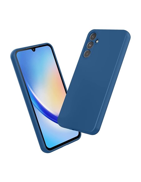 Helmet Case Liquid Silicone Samsung A24, Blue