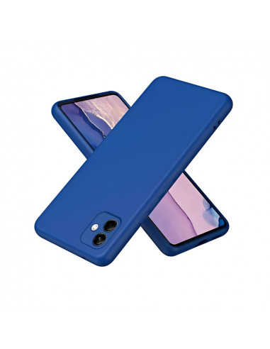 Helmet Case Liquid Silicone Samsung A04E, Blue