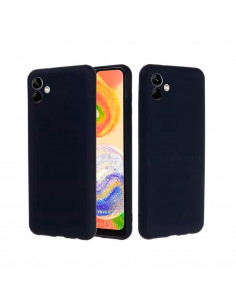 Helmet Case Liquid Silicone Samsung A04E, Black