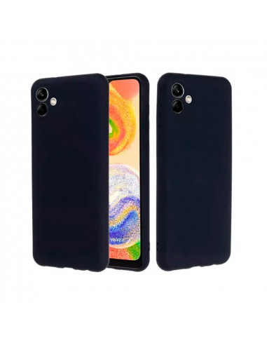 Helmet Case Liquid Silicone Samsung A04E, Black