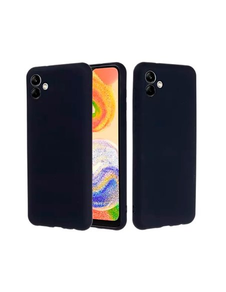 Helmet Case Liquid Silicone Samsung A04E, Black