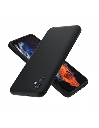Helmet Case Liquid Silicone Samsung A04E, Black