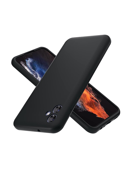 Helmet Case Liquid Silicone Samsung A04E, Black