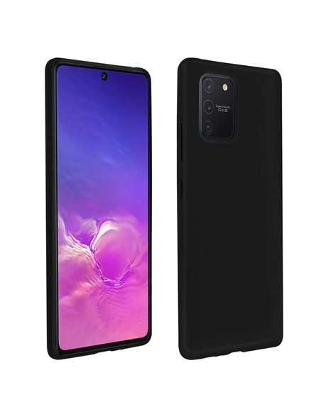 Helmet Case Liquid Silicone Samsung S10 Lite (2020), Black