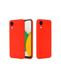 Helmet Case Liquid Silicone Samsung A03 Core, Red