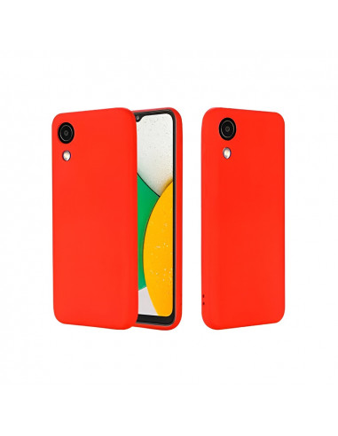 Helmet Case Liquid Silicone Samsung A03 Core, Red
