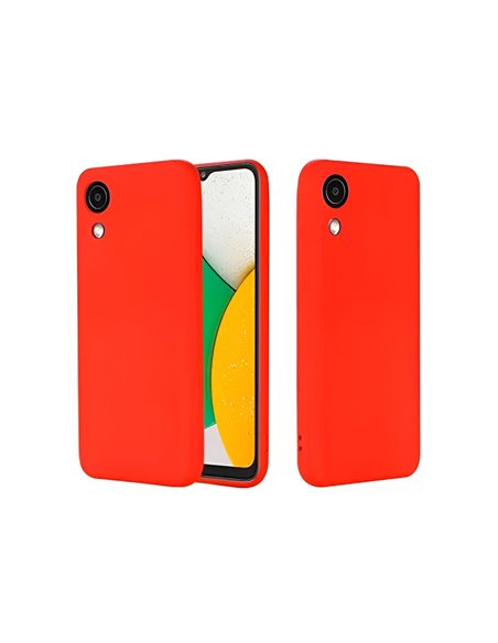 Helmet Case Liquid Silicone Samsung A03 Core, Red